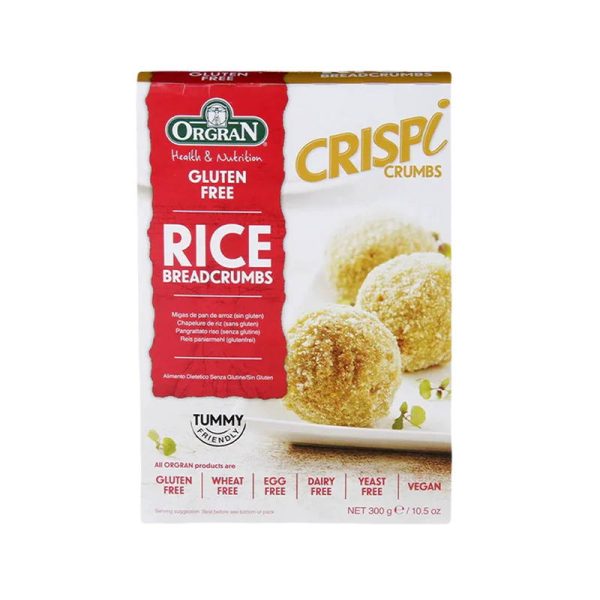 ORGRAN BREADCRUMBS CRISPI RICE 300 GRS