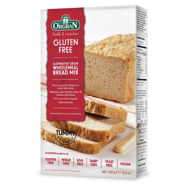 ORGRAN BREAD WHOLEGRAIN MIX 450 GRS