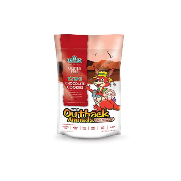 ORGRAN OUTBACK MINI ANIMALS MPACK CHOC 175 GRS