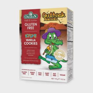 ORGRAN OUTBACK ANIMALS VANILLA COOKIES 175 GRS