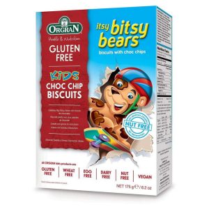 ORGRAN ITSY BITSY BEARS BISCUITS CHOC CHIPS 175 GR