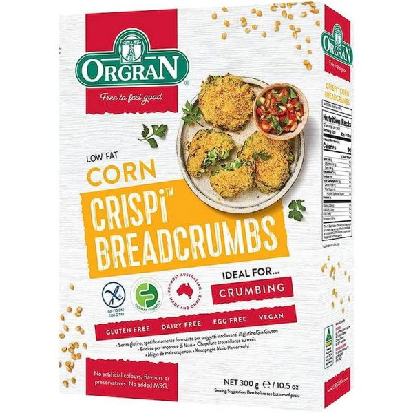 ORGRAN BREADCRUMBS CRISPI CORN 300 GRS