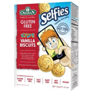 ORGRAN SELFIE BISCUITS – VANILLA 150 GRS