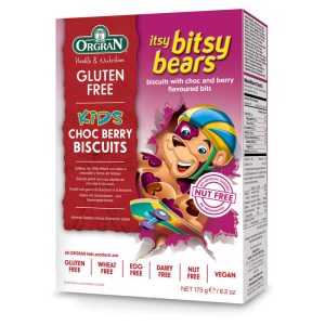 ORGRAN ITSY BITSY BEARS – CHOC BERRY 175 GRS