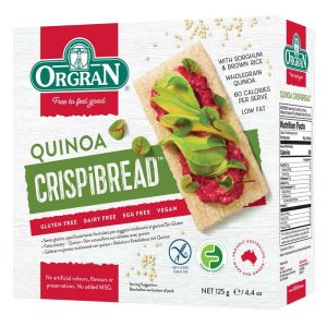 ORGRAN CRISPIBREAD RICE 125 GRS