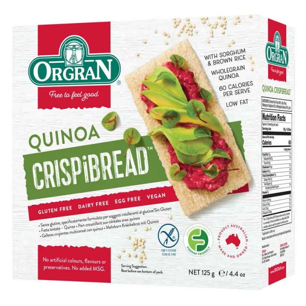 ORGRAN CRISPIBREAD RICE 125 GRS