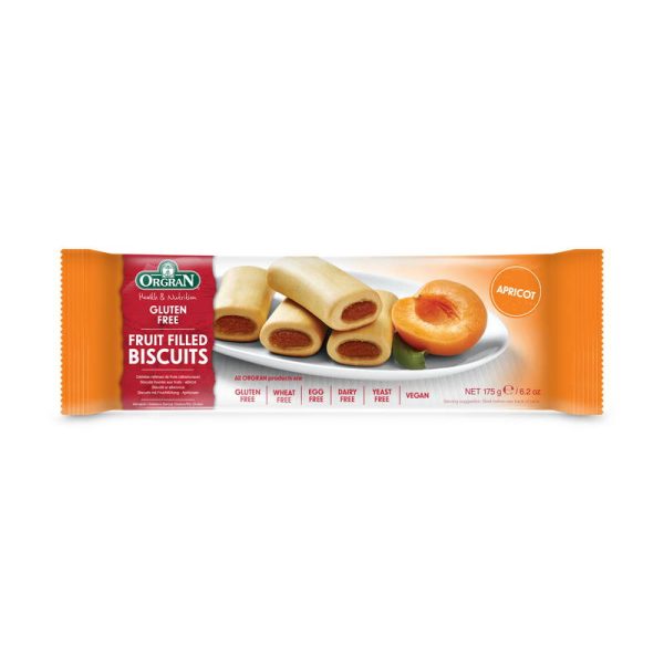 ORGRAN BISCUITS APRICOT FRUIT FILLED 175 GRS