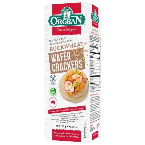 ORGRAN CRACKERS BUCKWHEAT WAFER 100 GRS