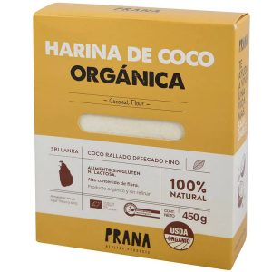 PRANA HARINA DE COCO ORGANICA 450 GRS