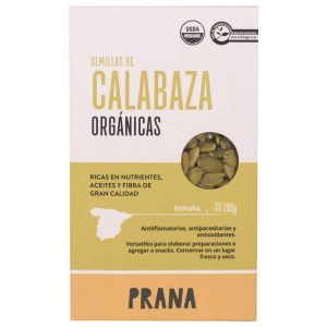 PRANA SEMILLAS DE CALABAZA ORGANICA 180 GRS