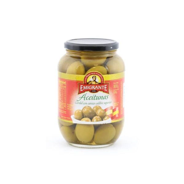 EMIGRANTE ACEITUNAS GORDAL C/C FCO 800 GRS