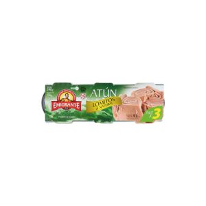 EMIGRANTE ATUN LOMITOS AL NATURAL TRIPACK 80GRS