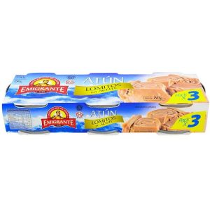 EMIGRANTE ATUN LOMITOS EN ACEITE TRIPACK 80GRS