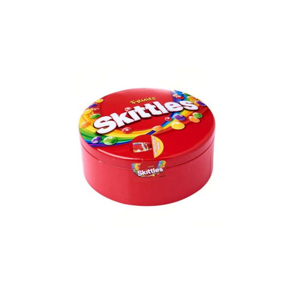 M&M SKITTLES FRUIT POUCH TIN 195 GRS