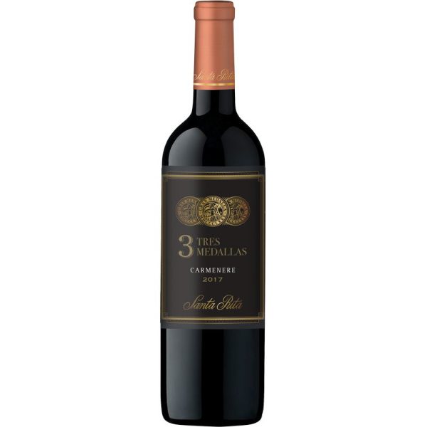 SANTA RITA 3 MEDALLAS CARMENERE 0.75 LT.