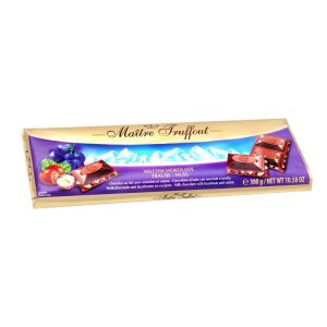 MT CHOCOLATE W/RAISINS & HAZELNUT 300 GRS