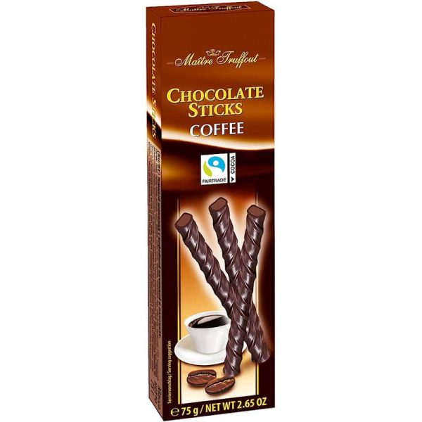 MT DARK CHOCOLATE STICKS W/COFFEE 75 GRS