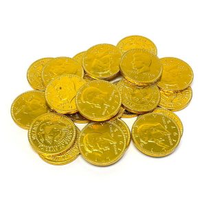 MT GOLD COINS CHOCOLATE W/MILK 21.5 GRS