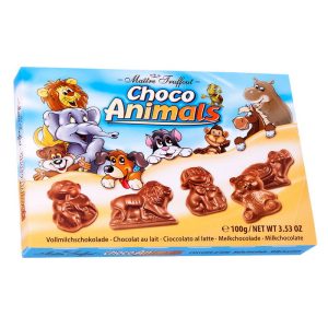 MT CHOCOLATE W/MILK CHOCO ANIMALS 100 GRS