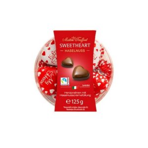 MT CHOCOLATE ICED HEARTS W/STRAWBERRY 125 GRS