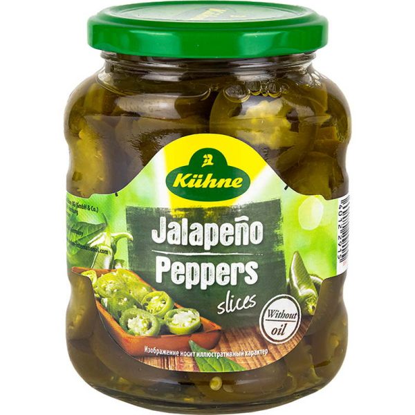 KUHNE JALAPEÑOS 370 GRS