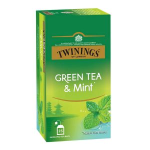 TWININGS GREEN TEA & MINT 25 SOBRES