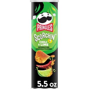 PRINGLES SCORCHIN CHILI & LIME 158 GRS.