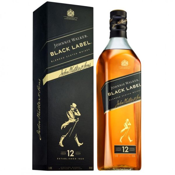 J. WALKER BLACK 4 1LT. + 2 WALKER GOLD 0.75 LT.