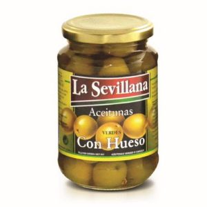 LA SEVILLANA ACEITUNA VERDES C/HUESO FRASCO 550GR