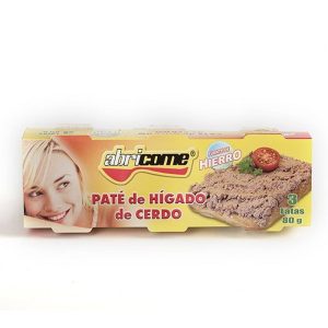 ABRICOME PATE DE CERDO PACK X3 80 GRS