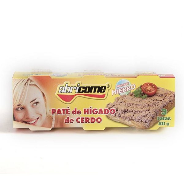 ABRICOME PATE DE CERDO PACK X3 80 GRS