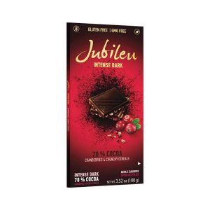 JUBILEU DARK CRANBERRIES & CEREALS 100G.