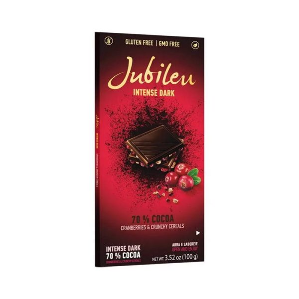JUBILEU DARK CRANBERRIES & CEREALS 100G.