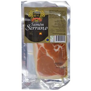 DUCADO JAMON SERRANO EN FETAS 80 GR.