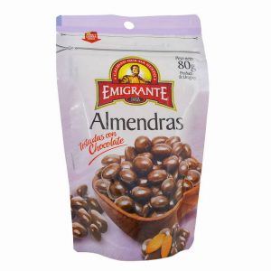 EMIGRANTE ALMENDRA TOSTADA C/CHOCO DP DFA 80 GRS