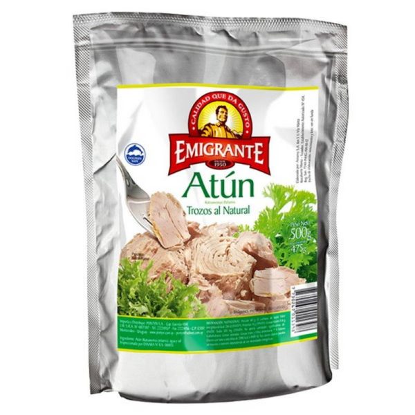 EMIGRANTE ATUN TROZOS AL NATURAL 500 GRS.