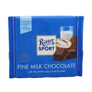 RITTER TABLETA FINE MILK COCHOLATE 35% 100 GRS