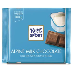 RITTER TABLETA ALPINE MILK 30% 100 GRS