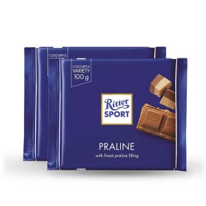 RITTER TABLETA MILK CHOCOLATE PRALINE 100 GRS