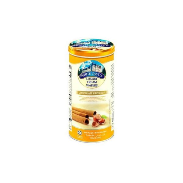 WHITE CASTLE WAFER HAZELNUT 100GRS