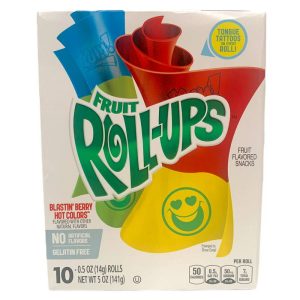 BC FRUIT ROLLUPS BLASTIN BERRY HOT COLORS 5 OZ