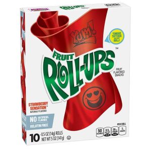 BC FRUIT ROLLUPS STRAWBERRY SENSATION 5 OZ