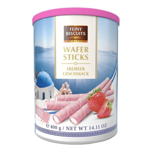 FEINY BISCUIT WAFER STICKS FRUTILLA 400 GRS