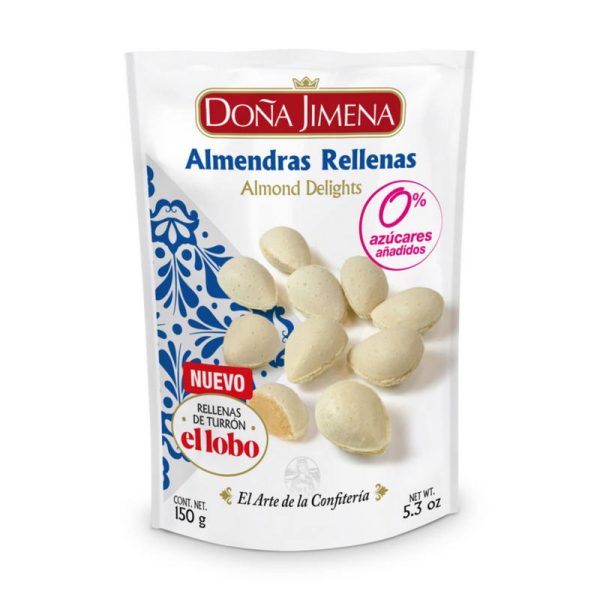 DOÑA JIMENA ALMENDRAS RELLENAS SIN/AZ 150 GR.