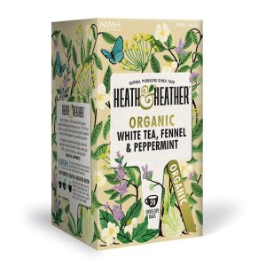 H&H ORGANIC WHITE TEA -FENNEL AND PEPPER 20S