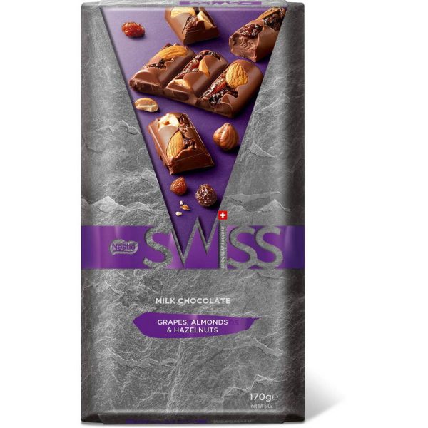 NESTLE SWISS MILK RAISIN TABLET 170 GR