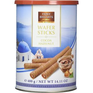 FEINY BISCUIT WAFER STICKS COCOA/HAZELNUT 400 GRS