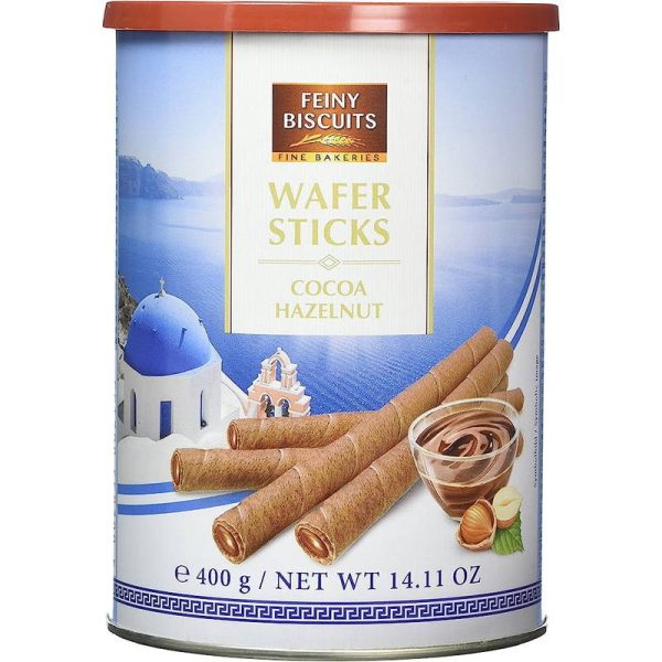 FEINY BISCUIT WAFER STICKS COCOA/HAZELNUT 400 GRS