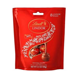 LINDT LINDOR MILK DELUXE BAG 100 GRS.