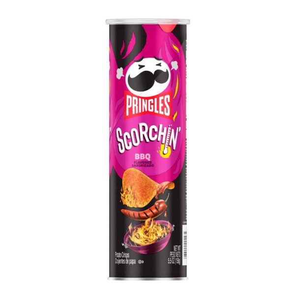 PRINGLES SCORCHIN BBQ 158 GRS.
